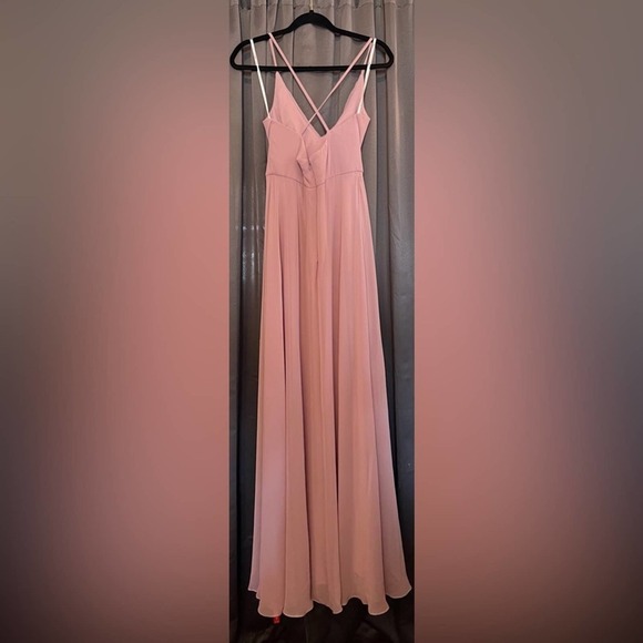 Thread Cowl Neck Criss Cross Back Maxi Dress - Picture 6 of 7